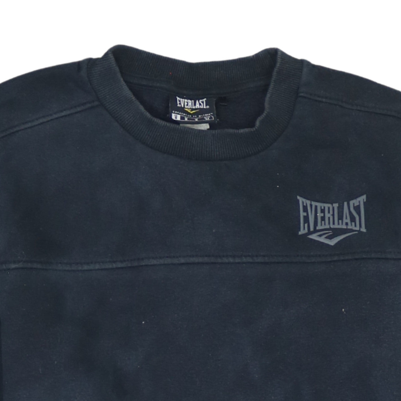 Everlast Men's Black Small Crew Neck Fleece Sweatshirt
