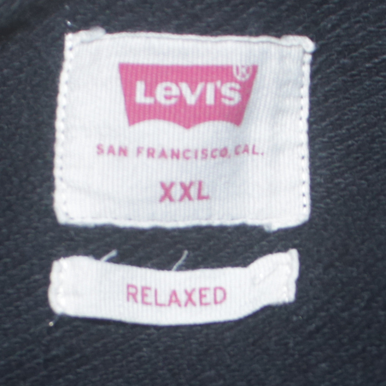 Levi's Men's Black 2XL Relaxed Fit Pullover Hoodie