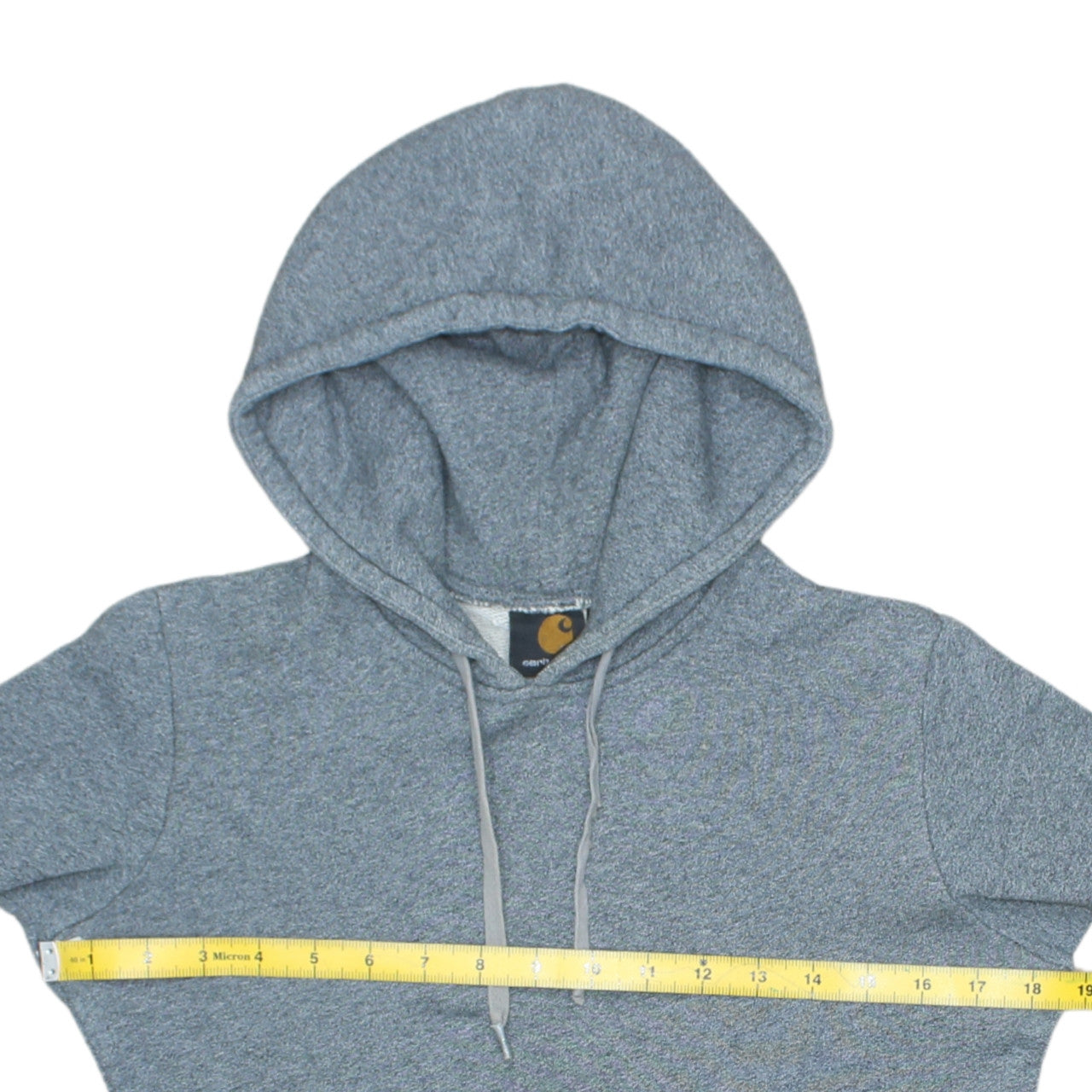 Carhartt Men's Grey Pullover Hoodie Size S Cotton Sweatshirt