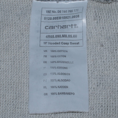 Carhartt Men's Grey Pullover Hoodie Size S Cotton Sweatshirt