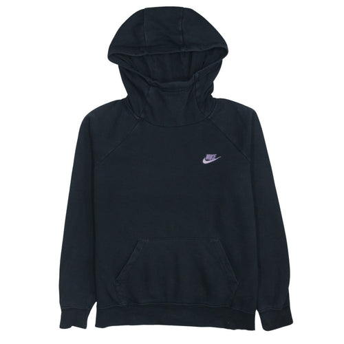 Nike Women's Black Medium Pullover Hoodie – Lightweight Cotton Blend