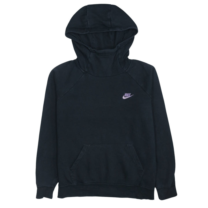 Nike Women's Black Medium Pullover Hoodie – Lightweight Cotton Blend