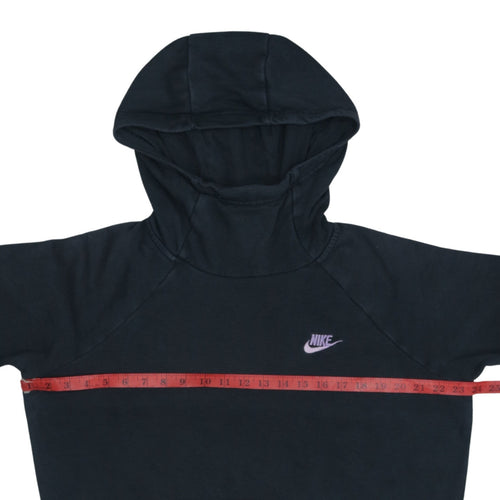 Nike Women's Black Medium Pullover Hoodie – Lightweight Cotton Blend