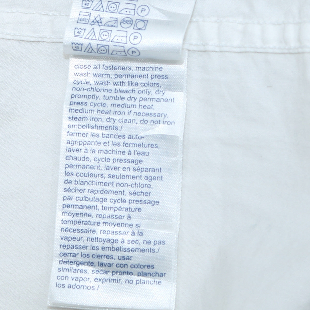 Tommy Jeans Men's White Short Sleeve Button-Up Cotton Shirt Size S