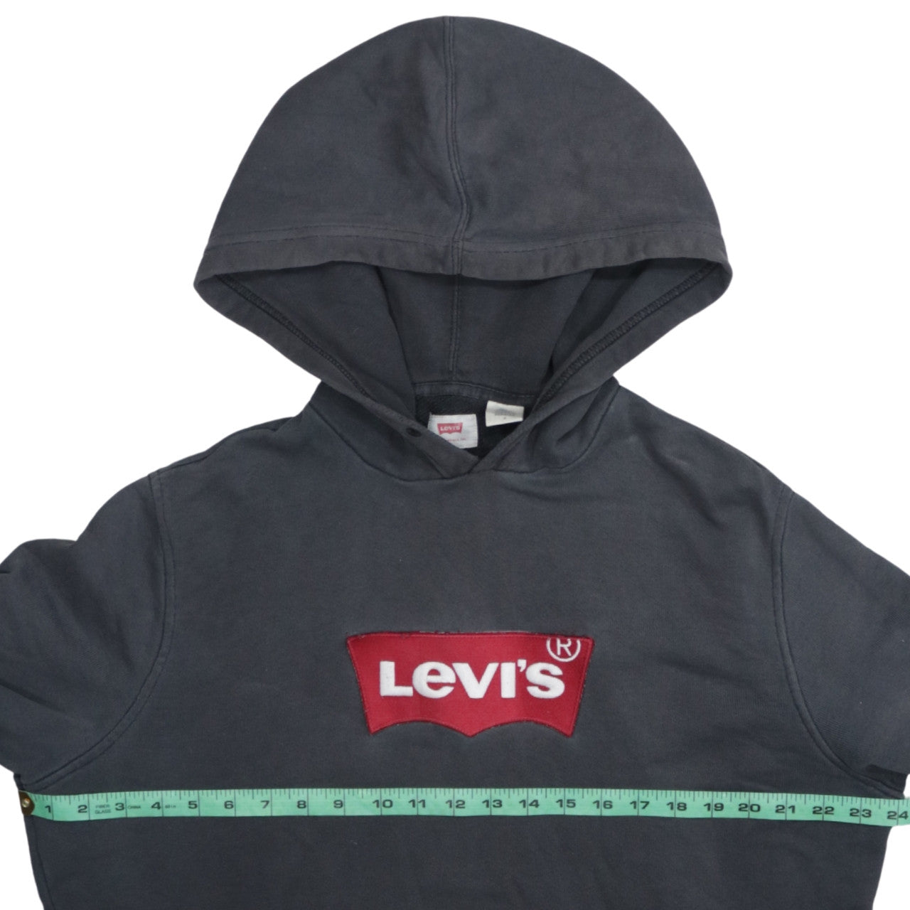 Levi's Men's Black Pullover Hoodie M Logo Fleece Sweatshirt