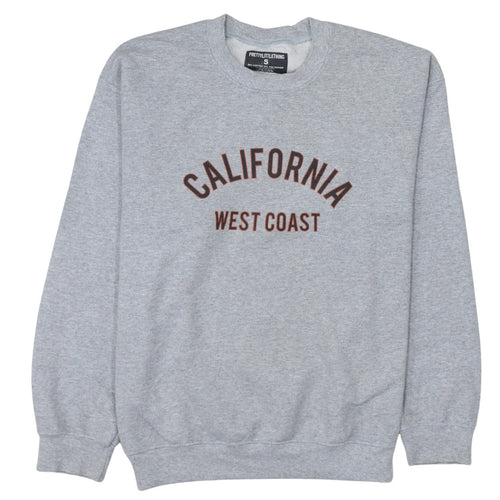 PrettyLittleThing Womens Grey California West Coast Pullover Sweatshirt Size S