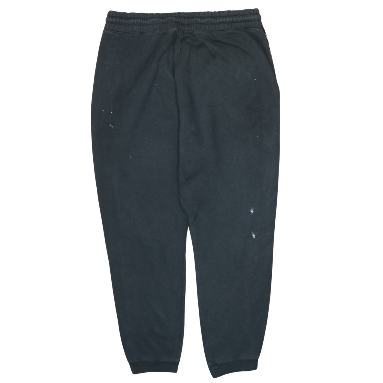Reebok Men’s Black Logo Sweatpants L Tapered Track Joggers