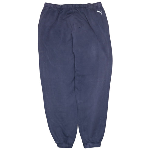 Puma Men's Blue Fleece Sweatpants L Regular Fit Casual Trousers
