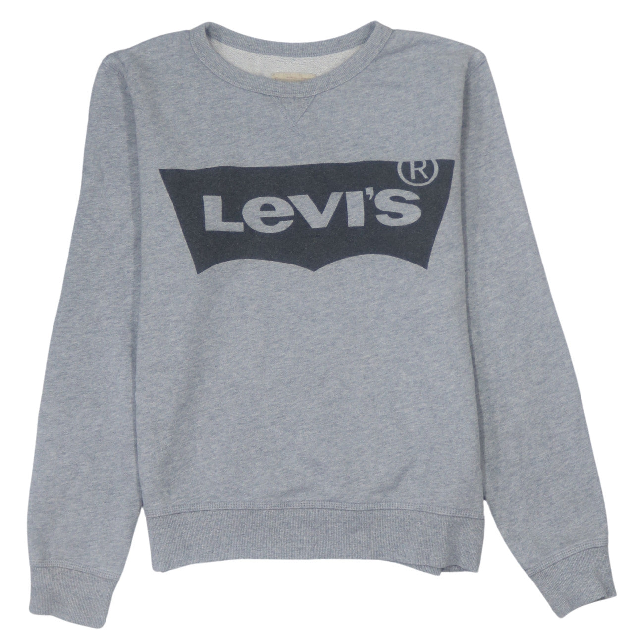 Levi's Boys Grey Logo Crew Neck Sweatshirt Size 14 Cotton Casual