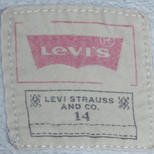 Levi's Boys Grey Logo Crew Neck Sweatshirt Size 14 Cotton Casual