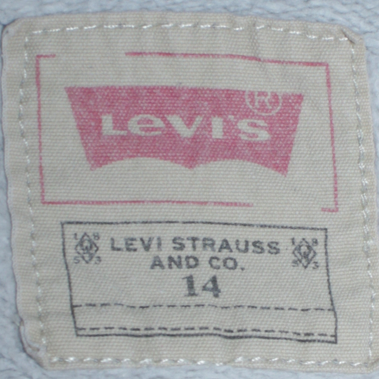 Levi's Boys Grey Logo Crew Neck Sweatshirt Size 14 Cotton Casual