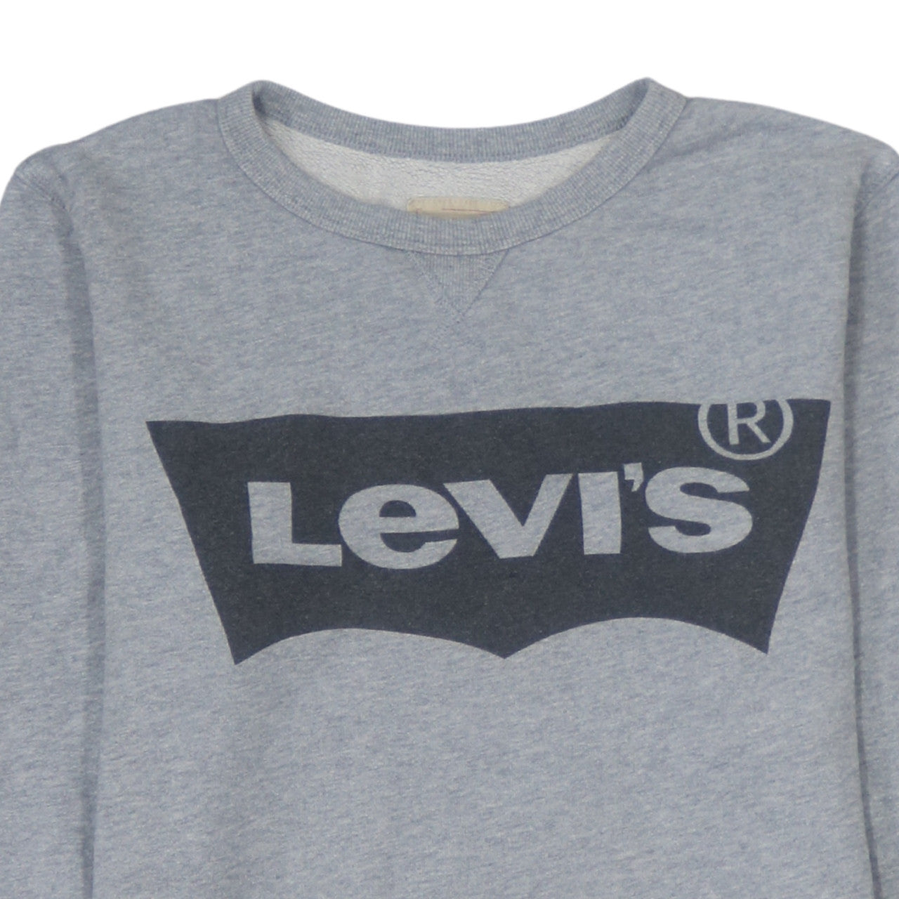Levi's Boys Grey Logo Crew Neck Sweatshirt Size 14 Cotton Casual
