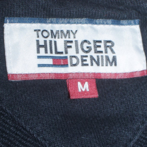 Tommy Hilfiger Denim Men's Black Logo Crew Neck Sweatshirt M