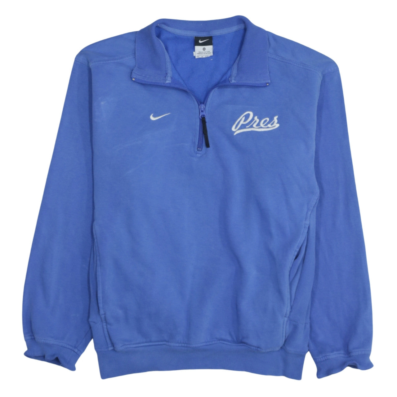 Nike Men's Blue XS 1/2 Zip Sweatshirt Fleece Embroidered Logo