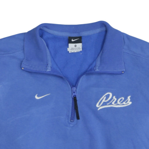 Nike Men's Blue XS 1/2 Zip Sweatshirt Fleece Embroidered Logo
