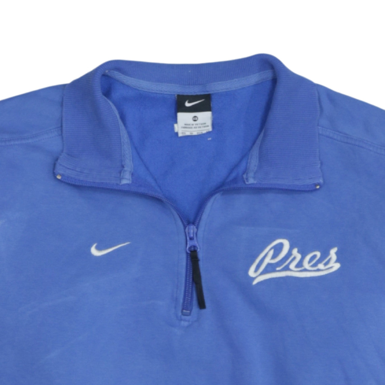 Nike Men's Blue XS 1/2 Zip Sweatshirt Fleece Embroidered Logo