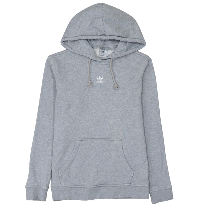Adidas Women’s Grey Pullover Hoodie L Cotton Blend Casual