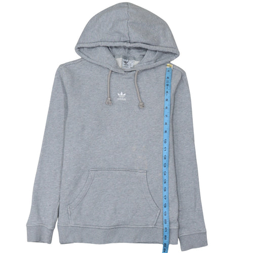 Adidas Women’s Grey Pullover Hoodie L Cotton Blend Casual