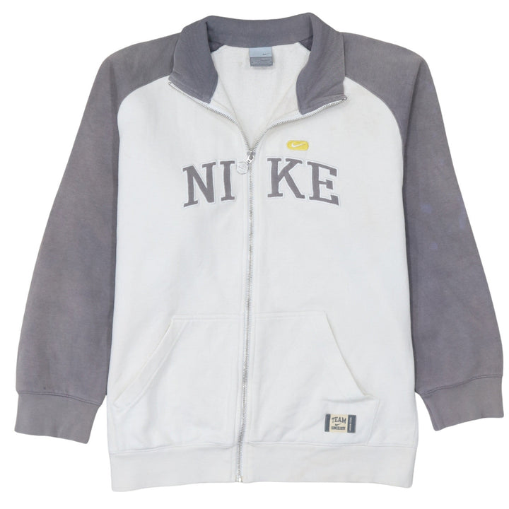Nike Boys Grey Track Jacket Full Zip Fleece Lined 12-13 Years