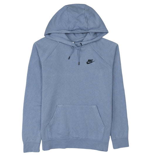 Nike Mens Blue Pullover Hoodie M Regular Fit Sports Fleece