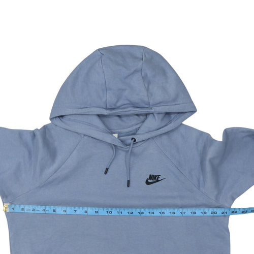Nike Mens Blue Pullover Hoodie M Regular Fit Sports Fleece