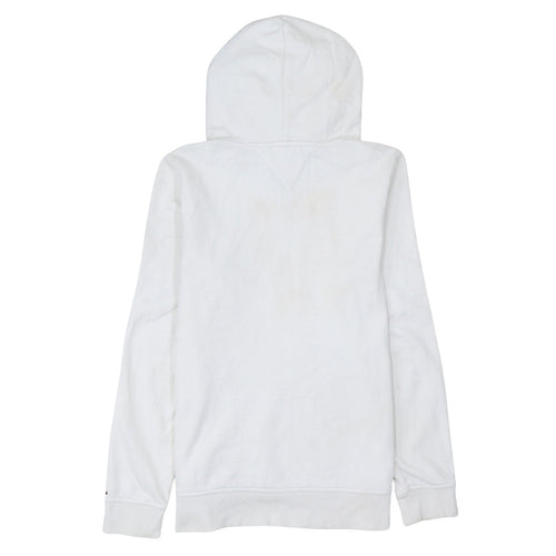 Tommy Hilfiger Boys White Pullover Hoodie Size 176 Logo Hooded Sweatshirt