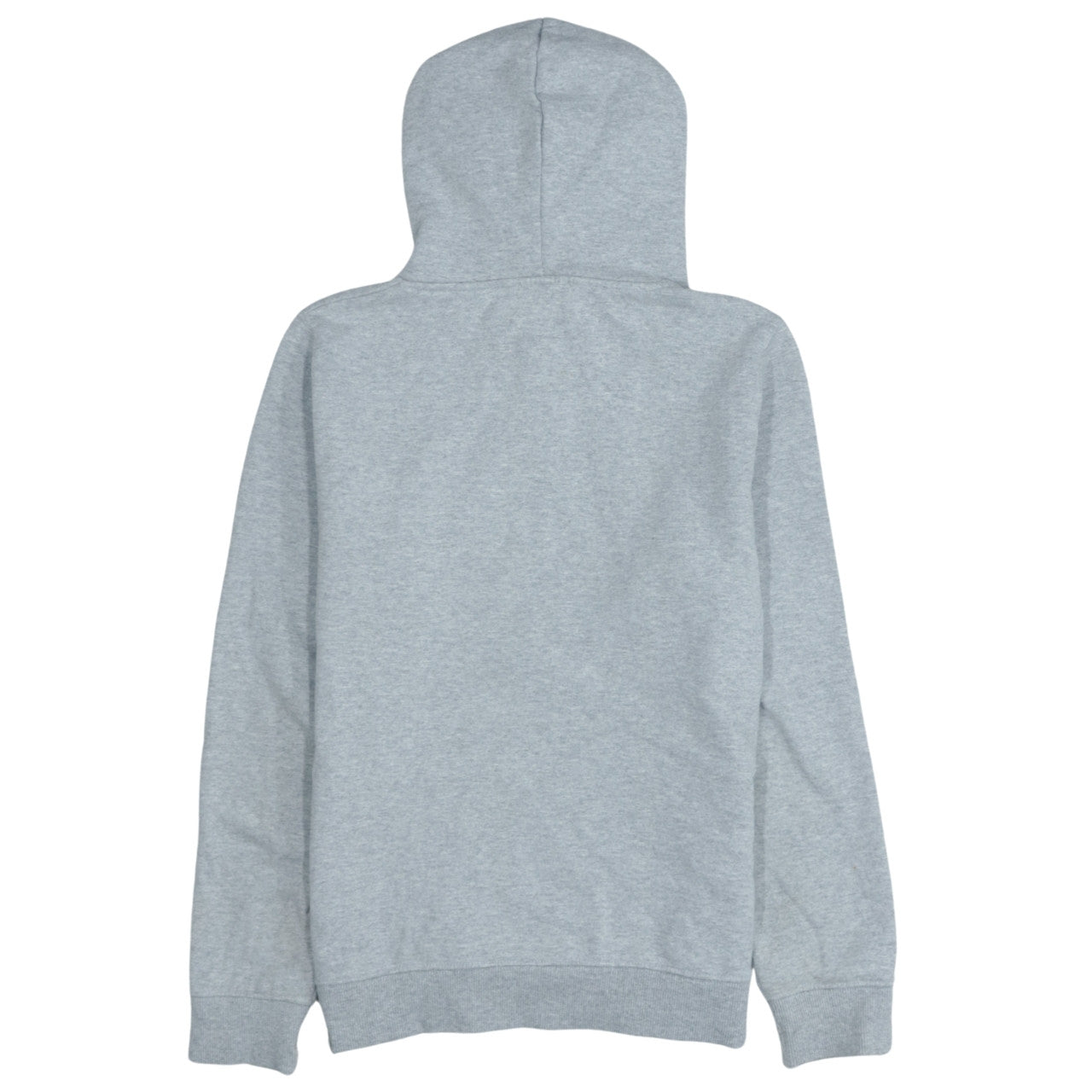 The North Face Womens Grey Pullover Hoodie M Logo Print Cotton Blend