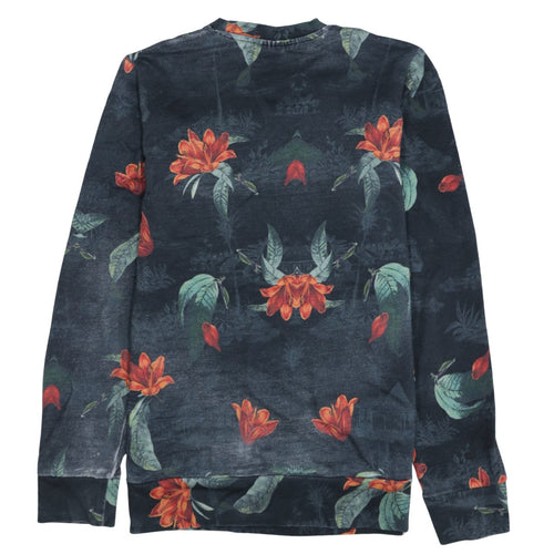 Carhartt Men's Multicoloured Floral Cotton Pullover Sweatshirt S