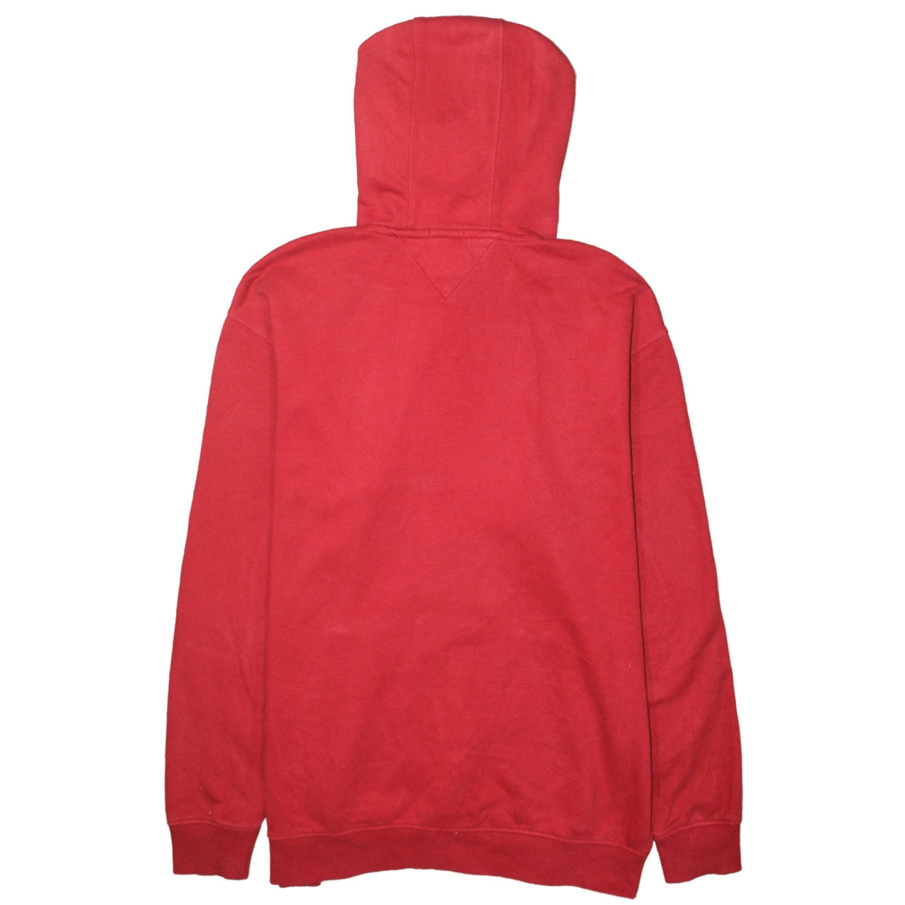 Tommy Jeans Men's Red Relaxed Fit Pullover Hoodie XL