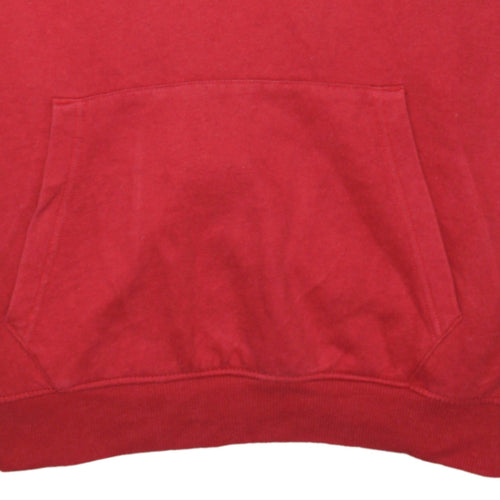 Tommy Jeans Men's Red Relaxed Fit Pullover Hoodie XL