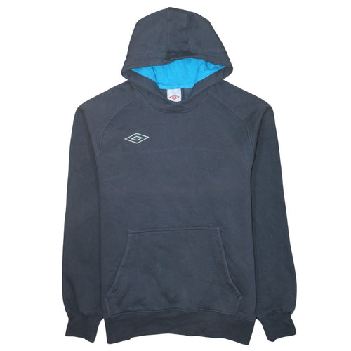 Umbro Men’s Blue Pullover Hoodie L Sports Fleece Sweatshirt