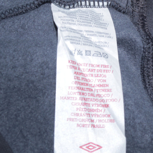 Umbro Men’s Blue Pullover Hoodie L Sports Fleece Sweatshirt