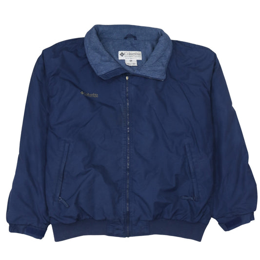 Columbia Men's Blue 2XL Windbreaker Jacket Waterproof Lined