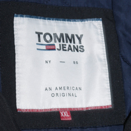 Tommy Jeans Men's Black 2XL Basic Windproof Jacket