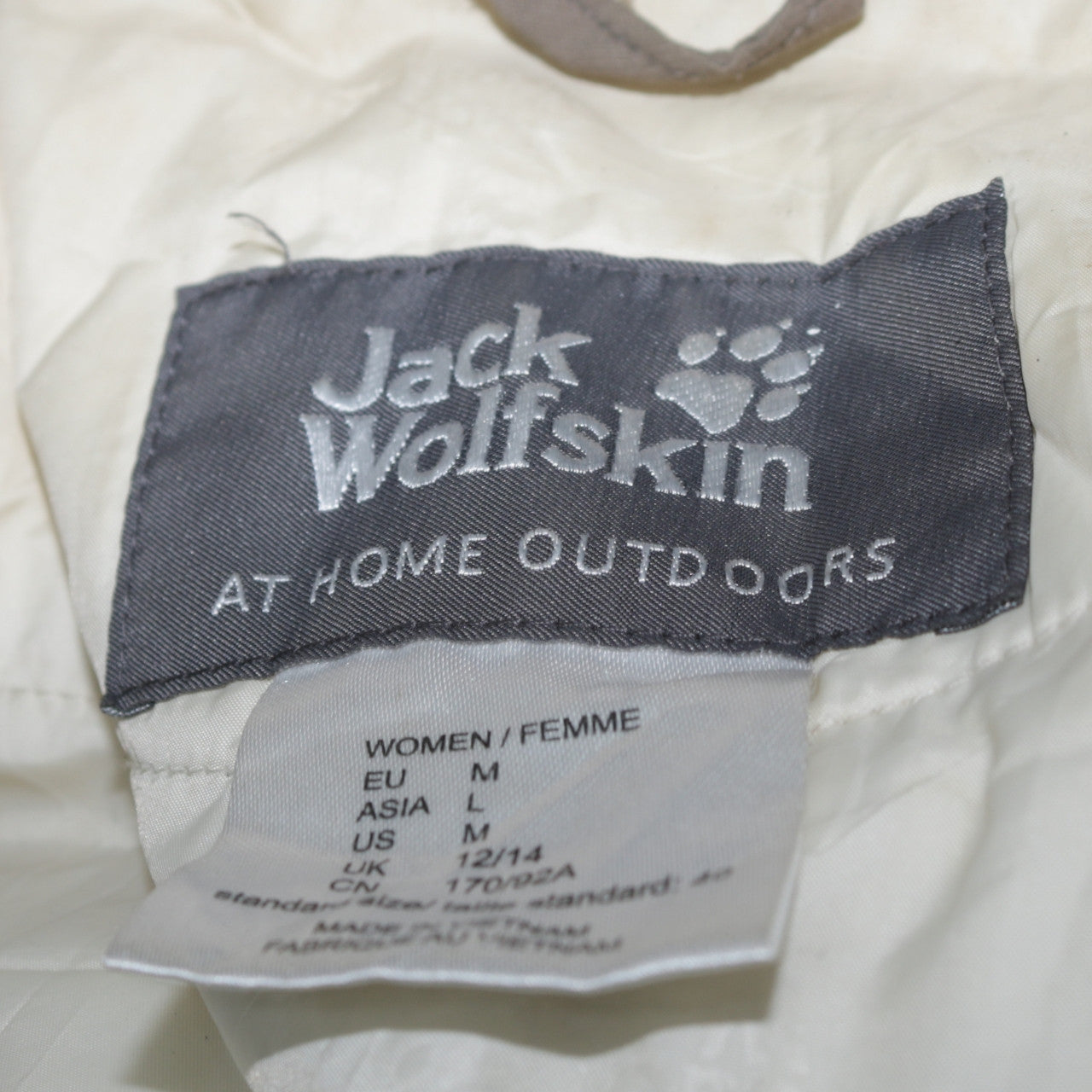 Jack Wolfskin Women's Brown Waterproof Hooded Jacket Size 14