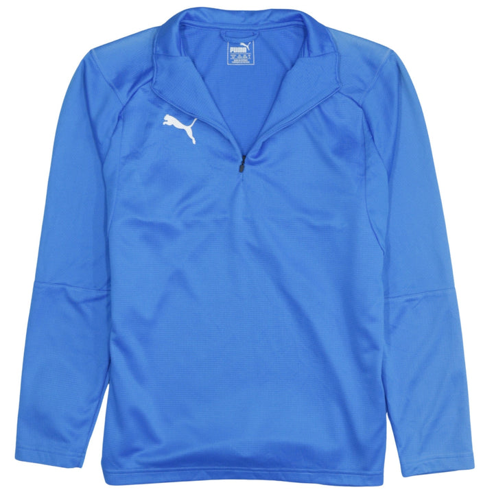 Puma Men's Blue 1/4 Zip Sports Pullover Sweatshirt Size S