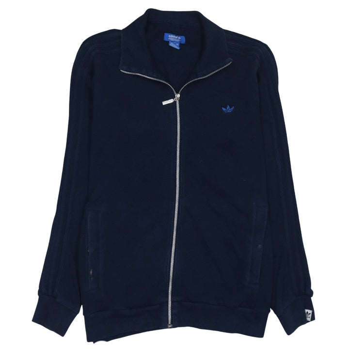adidas Men's Blue Full Zip Collared Jumper Size M