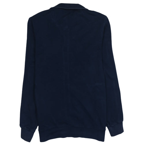 adidas Men's Blue Full Zip Collared Jumper Size M