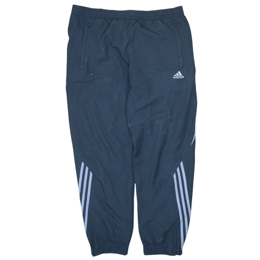 Adidas Men's Blue Track Pants Size L Jogger Elastic Waist Lightweight Sportswear