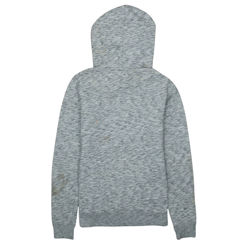 Hollister Women Grey Logo Pullover Hoodie XS