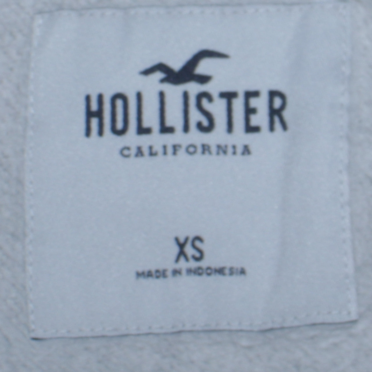 Hollister Women Grey Logo Pullover Hoodie XS