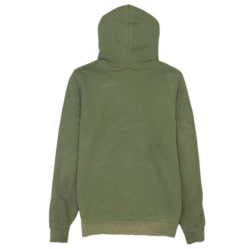 Puma Men's Green Pullover Hoodie S Logo Fleece Sweatshirt