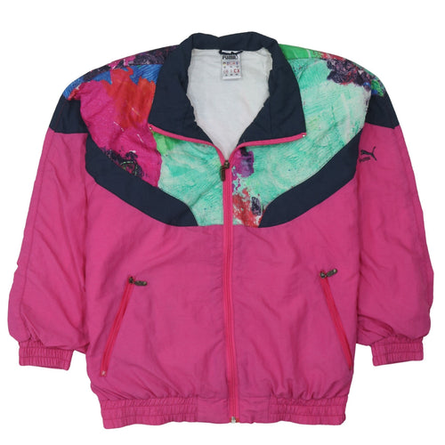 Puma Women's Multicoloured Retro 80s Track Jacket Size 14
