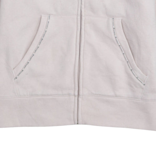 Champion Womens Ivory Full Zip Track Jacket Size M