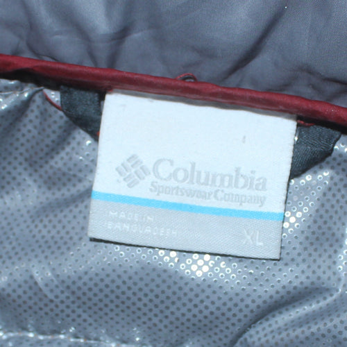 Columbia Boys Multicoloured XL Puffer Jacket Hooded Lightweight Water Resistant