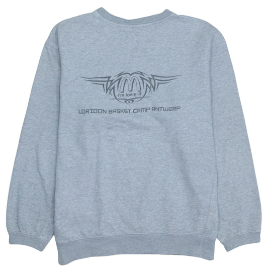 Nike Men’s Grey XL Pullover Sweatshirt Crew Neck Graphic Sports Top