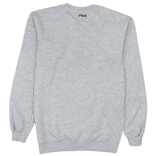Fila Women Grey Logo Crew Neck Pullover Sweatshirt XS