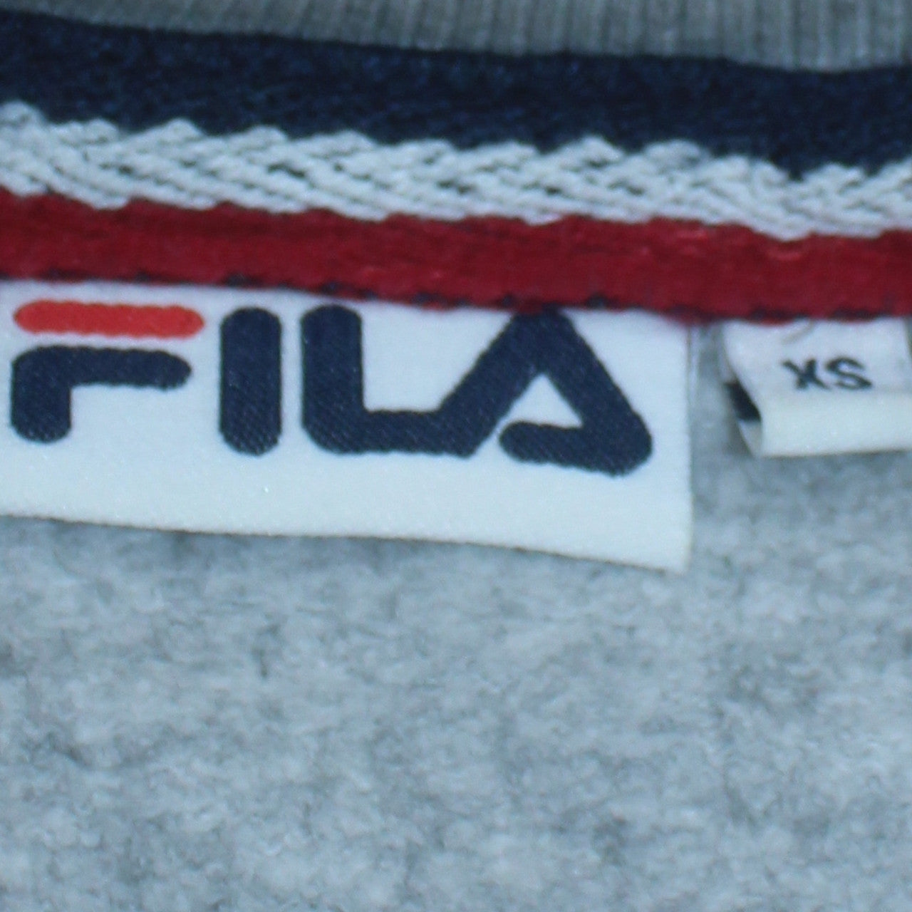 Fila Women Grey Logo Crew Neck Pullover Sweatshirt XS