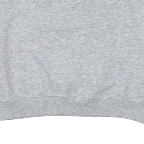 Fila Women Grey Logo Crew Neck Pullover Sweatshirt XS