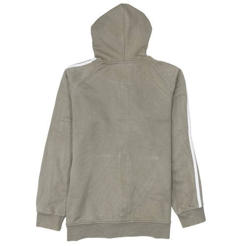 adidas Teens Brown Full Zip Hoodie 164 Regular Fit Fleece Sportswear